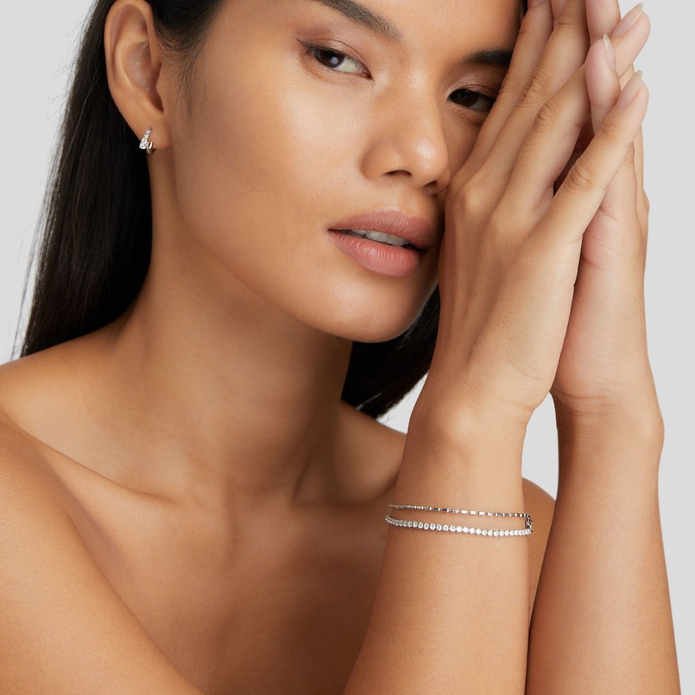 Arelia Kristall Silberarmband