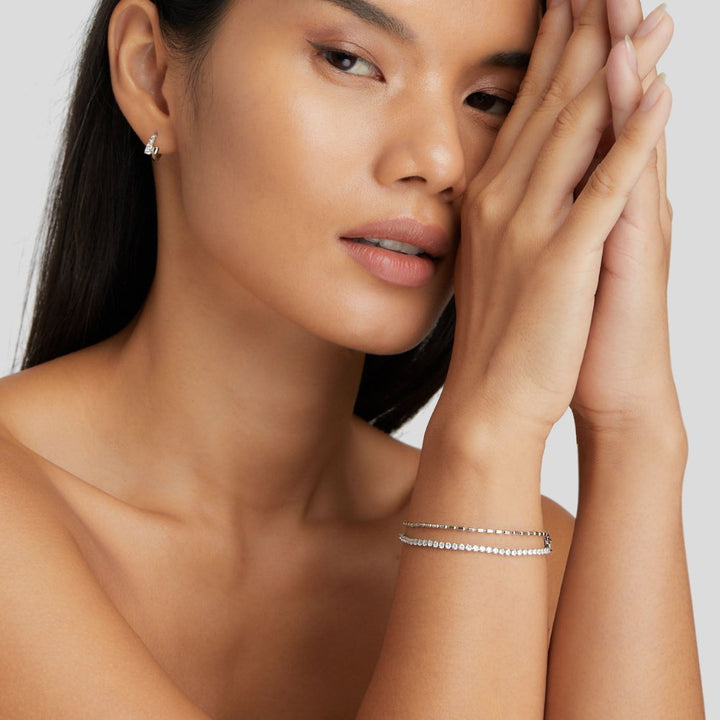Arelia Kristall Silberarmband