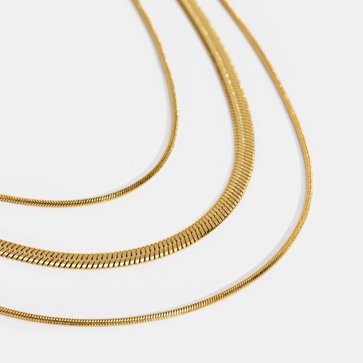 Gold Mehrschichtige Halskette