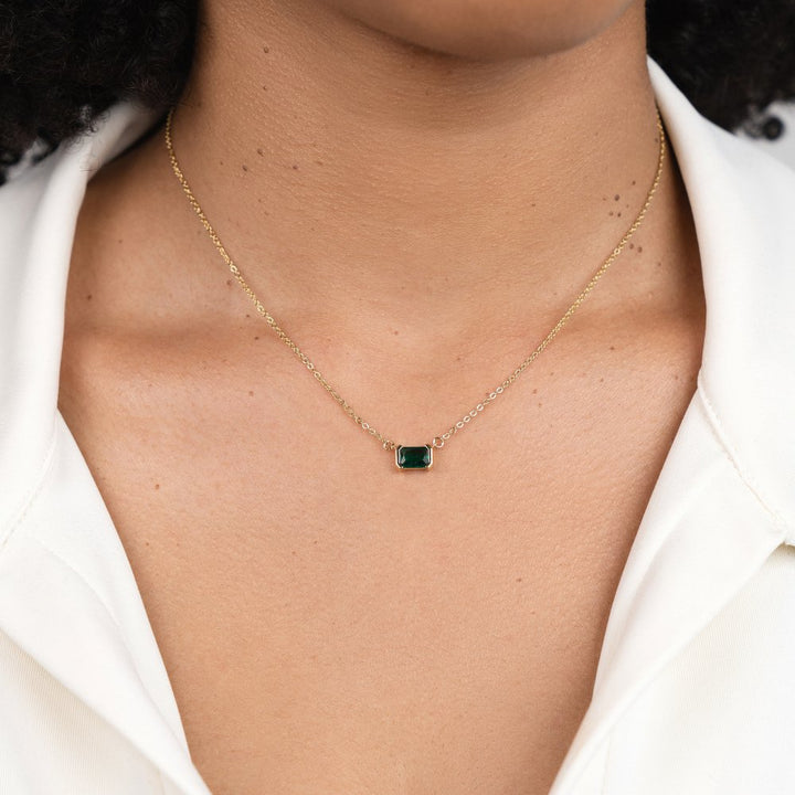 Moni Grünes Smaragd-Halsband