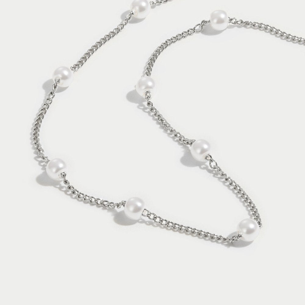Nura Pearl 18K Silberkette