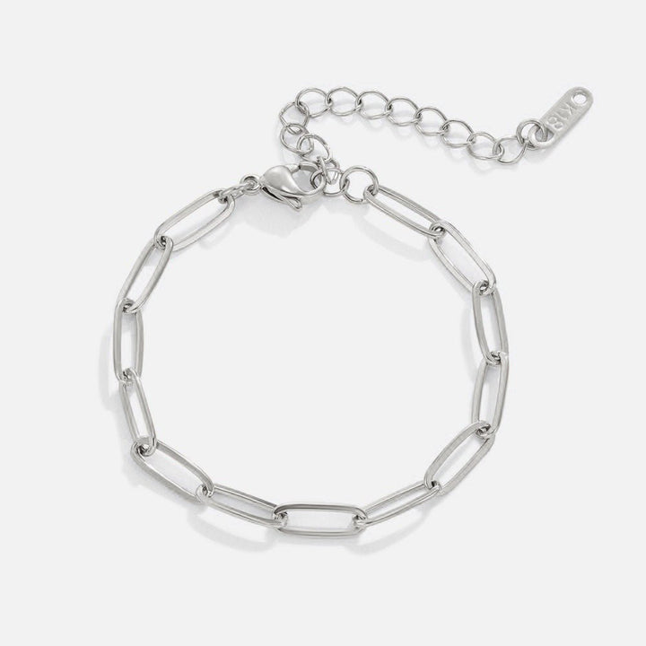 Büroklammer Silberarmband