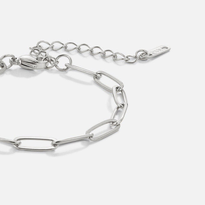 Büroklammer Silberarmband